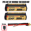 (CN)DXF 5mm 2S 10000mAh 7.6V 150C GOLDEN-NGP Batteria Lipo ad Alta Capacità Hardcase con XT90 Spina per 1:8 Scala RC Auto, Multi-Rotore RC Aeroplano, RC Elicottero, RC Barca