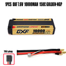 (CN)DXF 5mm 2S 10000mAh 7.6V 150C GOLDEN-NGP Batteria Lipo ad Alta Capacità Hardcase con XT90 Spina per 1:8 Scala RC Auto, Multi-Rotore RC Aeroplano, RC Elicottero, RC Barca