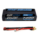DXF LiPo Battery 2S HV 7.6V 7200mAh 140C Graphene Blue with 5mm Bullet / EC5 / T / TRX / XT60 / XT90 / XT150 / Q8s Plug for RC 1/10 1/8 Scale Car Racing