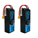 DXF Lipo Battery 4S 14.8V 5200mAh 80C Graphene Softcase with EC5 / T / TRX / XT60 / XT90 / XT150 / Q8s Plug for RC 1/8 1/10 Buggy Truck Car Off-Road Drone