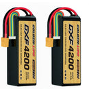 DXF Lipo Battery 6S 22.2V 4200mAh 150C GoldSeries Graphene Softcase with EC5 / T / TRX / XT60 / XT90 / XT150 / Q8s Plug for RC 1/8 1/10 Buggy Truck Car Off-Road Drone