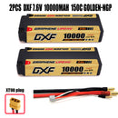 (CN)DXF 5mm 2S 10000mAh 7.6V 150C GOLDEN-NGP Batteria Lipo ad Alta Capacità Hardcase con XT90 Spina per 1:8 Scala RC Auto, Multi-Rotore RC Aeroplano, RC Elicottero, RC Barca
