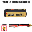 (CN)DXF 5mm 2S 10000mAh 7.6V 150C GOLDEN-NGP Batteria Lipo ad Alta Capacità Hardcase con XT90 Spina per 1:8 Scala RC Auto, Multi-Rotore RC Aeroplano, RC Elicottero, RC Barca