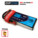 (CN)DXF 2S Lipo Battery 7.4V 60C 3300mAh Soft Case Battery with EC5 XT90 Connector for Car Truck Tank RC Buggy Truggy Racing Hobby