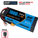 (CN)DXF 4S 7000 mAh 14.8 V 100C Batteria Lipo ad Alta Capacità Hardcase con XT90 Spina per 1:8 Scala RC Auto, Multi-Rotore RC Aeroplano, RC Elicottero, RC Barca