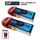 (CN)DXF 3S Lipo Battery 11.1V 100C 6500mAh Soft Case Battery with EC5 XT90 Connector for Car Truck Tank RC Buggy Truggy Racing Hobby