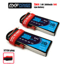 (CN)DXF 2S Lipo Battery 7.4V 50C 3800mAh Soft Case Battery with EC5 XT90 Connector for Car Truck Tank RC Buggy Truggy Racing Hobby