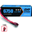 (CN)DXF Lipo Battery 3S 11.1V 6750mAh 100C Hardcase for Rc Truck Drone 1/10 1/8 Scale Traxxas Slash 4x4 RC Car Hard Case