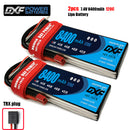 (CN)DXF 2S Lipo Battery 7.4V 120C 8400mAh Soft Case Battery with EC5 XT90 Connector for Car Truck Tank RC Buggy Truggy Racing Hobby
