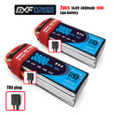 (CN)DXF 4S Lipo Battery 14.8V 100C 3800mAh Soft Case Battery with EC5 XT90 Connector for Car Truck Tank RC Buggy Truggy Racing Hobby