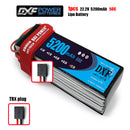 (CN)DXF 6S Lipo Battery 22.2V 50C 5200mAh Soft Case Battery with EC5 XT90 Connector for Car Truck Tank RC Buggy Truggy Racing Hobby