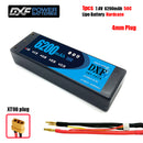 (CN)DXF 4mm 2S 6200mAh 7.4V 100C Batteria Lipo ad Alta Capacità Hardcase con XT90 Spina per 1:8 Scala RC Auto, Multi-Rotore RC Aeroplano, RC Elicottero, RC Barca