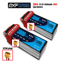 (CN)DXF 6S Lipo Battery 22.2V 100C 3800mAh Soft Case Battery with EC5 XT90 Connector for Car Truck Tank RC Buggy Truggy Racing Hobby