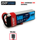 (CN)DXF 2S Lipo Battery 7.4V 120C 8400mAh Soft Case Battery with EC5 XT90 Connector for Car Truck Tank RC Buggy Truggy Racing Hobby