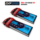 (CN)DXF 2S Lipo Battery 7.4V 80C 5200mAh Soft Case Battery with EC5 XT90 Connector for Car Truck Tank RC Buggy Truggy Racing Hobby