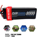 (CN)DXF 2S 8000mAh 7.4V 110C Batteria Lipo ad Alta Capacità Hardcase con XT90 Spina per 1:8 Scala RC Auto, Multi-Rotore RC Aeroplano, RC Elicottero, RC Barca