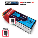 (CN)DXF 4S Lipo Battery 14.8V 50C 3800mAh Soft Case Battery with EC5 XT90 Connector for Car Truck Tank RC Buggy Truggy Racing Hobby