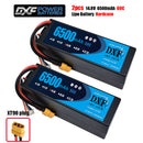 (CN)DXF 4S 6500 mAh 14.8V 60C Batteria Lipo ad Alta Capacità Hardcase con XT90 Spina per 1:8 Scala RC Auto, Multi-Rotore RC Aeroplano, RC Elicottero, RC Barca