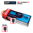 (CN)DXF 3S Lipo Battery 11.1V 30C 3000mAh Soft Case Battery with EC5 XT90 Connector for Car Truck Tank RC Buggy Truggy Racing Hobby