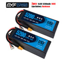 (CN)DXF 4S 5200 mAh 14.8V 100C Batteria Lipo ad Alta Capacità Hardcase con XT90 Spina per 1:8 Scala RC Auto, Multi-Rotore RC Aeroplano, RC Elicottero, RC Barca