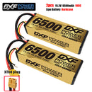 (CN)DXF High Voltage 4S 6500 mAh 15.2 V 140C Batteria Lipo ad Alta Capacità Hardcase con XT90 Spina per 1:8 Scala RC Auto, Multi-Rotore RC Aeroplano, RC Elicottero, RC Barca