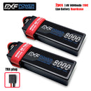 (CN)DXF 2S 8000mAh 7.4V 110C Batteria Lipo ad Alta Capacità Hardcase con XT90 Spina per 1:8 Scala RC Auto, Multi-Rotore RC Aeroplano, RC Elicottero, RC Barca