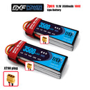 (CN)DXF 3S Lipo Battery 11.1V 100C 3500mAh Soft Case Battery with EC5 XT90 Connector for Car Truck Tank RC Buggy Truggy Racing Hobby