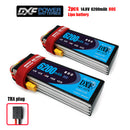 (CN)DXF 4S Lipo Battery 14.8V 80C 6500mAh Soft Case Battery with EC5 XT90 Connector for Car Truck Tank RC Buggy Truggy Racing Hobby
