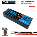 (CN)DXF 4mm 2S 7000mAh 7.4V 100C Batteria Lipo ad Alta Capacità Hardcase con XT90 Spina per 1:8 Scala RC Auto, Multi-Rotore RC Aeroplano, RC Elicottero, RC Barca