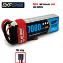 (CN)DXF 2S Lipo Battery 7.4V 100C7000mAh Soft Case Battery with EC5 XT90 Connector for Car Truck Tank RC Buggy Truggy Racing Hobby