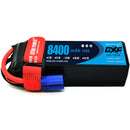 (CN)DXF 4S Lipo Battery 14.8V 120C 8400mAh Soft Case Battery with EC5 XT90 Connector for Car Truck Tank RC Buggy Truggy Racing Hobby