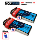 (CN)DXF 2S Lipo Battery 7.4V 60C 3800mAh Soft Case Battery with EC5 XT90 Connector for Car Truck Tank RC Buggy Truggy Racing Hobby