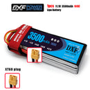(CN)DXF 3S Lipo Battery 11.1V 100C 3500mAh Soft Case Battery with EC5 XT90 Connector for Car Truck Tank RC Buggy Truggy Racing Hobby