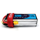 (CN)DXF 4S Lipo Battery 14.8V 100C 5200mAh Soft Case Battery with EC5 XT90 Connector for Car Truck Tank RC Buggy Truggy Racing Hobby