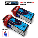(CN)DXF 6S Lipo Battery 22.2V 60C 3800mAh Soft Case Battery with EC5 XT90 Connector for Car Truck Tank RC Buggy Truggy Racing Hobby