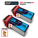 (CN)DXF 6S Lipo Battery 22.2V 60C 3300mAh Soft Case Battery with EC5 XT90 Connector for Car Truck Tank RC Buggy Truggy Racing Hobby