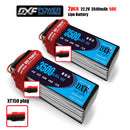 (CN)DXF 6S Lipo Battery 22.2V 50C 3500mAh Soft Case Battery with EC5 XT90 Connector for Car Truck Tank RC Buggy Truggy Racing Hobby