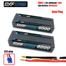 (CN)DXF 5mm 2S 8000mAh 7.4V 110C Batteria Lipo ad Alta Capacità Hardcase con XT90 Spina per 1:8 Scala RC Auto, Multi-Rotore RC Aeroplano, RC Elicottero, RC Barca