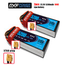 (CN)DXF 6S Lipo Battery 22.2V 80C 6200mAh Soft Case Battery with EC5 XT90 Connector for Car Truck Tank RC Buggy Truggy Racing Hobby