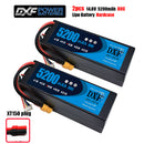 (CN)DXF High Voltage 4S 5200 mAh 14.8V 80C Batteria Lipo ad Alta Capacità Hardcase con XT90 Spina per 1:8 Scala RC Auto, Multi-Rotore RC Aeroplano, RC Elicottero, RC Barca