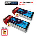 (CN)DXF 4S Lipo Battery 14.8V 50C 6200mAh Soft Case Battery with EC5 XT90 Connector for Car Truck Tank RC Buggy Truggy Racing Hobby