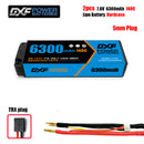 (CN)DXF 5mm 2S 6300mAh 7.6V 140C Batteria LCG Lipo ad Alta Capacità Hardcase con XT90 Spina per 1:8 Scala RC Auto, Multi-Rotore RC Aeroplano, RC Elicottero, RC Barca
