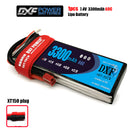 (CN)DXF 2S Lipo Battery 7.4V 60C 3300mAh Soft Case Battery with EC5 XT90 Connector for Car Truck Tank RC Buggy Truggy Racing Hobby