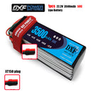 (CN)DXF 6S Lipo Battery 22.2V 50C 3500mAh Soft Case Battery with EC5 XT90 Connector for Car Truck Tank RC Buggy Truggy Racing Hobby