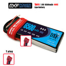 (CN)DXF 2S Lipo Battery 7.4V 100C 6500mAh Soft Case Battery with EC5 XT90 Connector for Car Truck Tank RC Buggy Truggy Racing Hobby