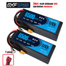 (CN)DXF 4S 6500 mAh 14.8V 60C Batteria Lipo ad Alta Capacità Hardcase con XT90 Spina per 1:8 Scala RC Auto, Multi-Rotore RC Aeroplano, RC Elicottero, RC Barca