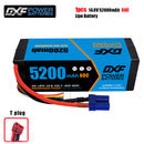 (CN)DXF 4S 5200 mAh 14.8V 60C Batteria Lipo ad Alta Capacità Hardcase con XT90 Spina per 1:8 Scala RC Auto, Multi-Rotore RC Aeroplano, RC Elicottero, RC Barca