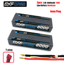 (CN)DXF 5mm 2S 8000mAh 7.4V 110C Batteria Lipo ad Alta Capacità Hardcase con XT90 Spina per 1:8 Scala RC Auto, Multi-Rotore RC Aeroplano, RC Elicottero, RC Barca