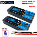 (CN)DXF 4mm 2S 8000mAh 7.6V 130C Batteria Lipo ad Alta Capacità Hardcase con XT90 Spina per 1:8 Scala RC Auto, Multi-Rotore RC Aeroplano, RC Elicottero, RC Barca