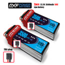(CN)DXF 6S Lipo Battery 22.2V 50C 3500mAh Soft Case Battery with EC5 XT90 Connector for Car Truck Tank RC Buggy Truggy Racing Hobby